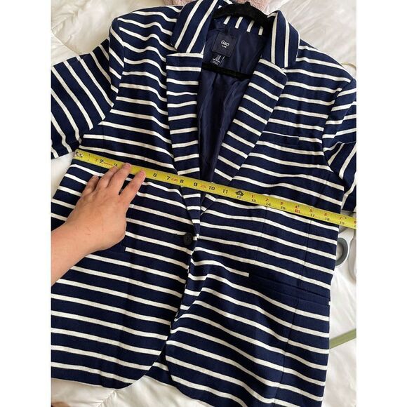 GAP Sz 16 Striped Navy&White Striped Jacket. - Picture 6 of 6
